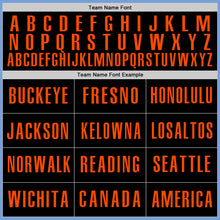 Charger l'image dans la galerie, Custom Light Blue Orange-Black Authentic Baseball Jersey