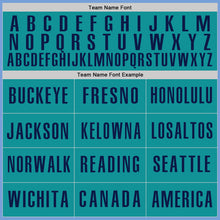 Load image into Gallery viewer, Custom Light Blue Navy-Teal Authentic Baseball Jersey