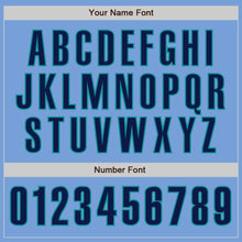 Load image into Gallery viewer, Custom Light Blue Navy-Teal Authentic Baseball Jersey