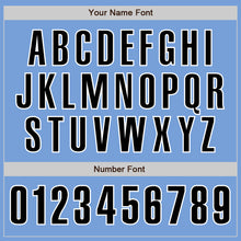 Laden Sie das Bild in den Galerie-Viewer, Custom Light Blue Black-White Authentic Baseball Jersey