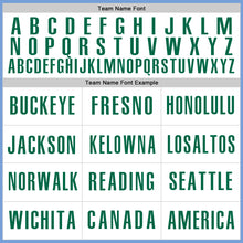 Charger l'image dans la galerie, Custom Light Blue Kelly Green-White Authentic Baseball Jersey