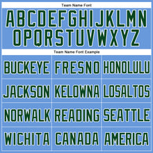 Laden Sie das Bild in den Galerie-Viewer, Custom Light Blue Green-White Mesh Authentic Throwback Baseball Jersey