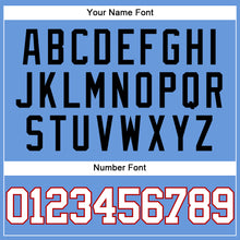 Laden Sie das Bild in den Galerie-Viewer, Custom Light Blue Red-Black Mesh Authentic Throwback Baseball Jersey