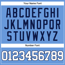 Load image into Gallery viewer, Custom Light Blue White-Navy Mesh Authentic Throwback Baseball Jersey