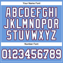 Laden Sie das Bild in den Galerie-Viewer, Custom Light Blue Royal-Red Mesh Authentic Throwback Baseball Jersey