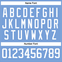 Load image into Gallery viewer, Custom Light Blue White Hockey Lace Neck Jersey