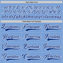 Charger l'image dans la galerie, Custom Light Blue Royal-White Hockey Lace Neck Jersey