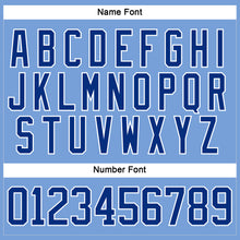 Charger l'image dans la galerie, Custom Light Blue Royal-White Hockey Lace Neck Jersey