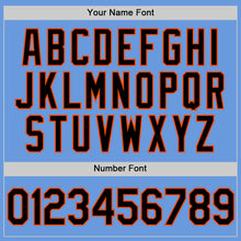 Загрузить изображение в средство просмотра галереи, Custom Light Blue Black-Orange Authentic Throwback Baseball Jersey