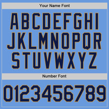 Загрузить изображение в средство просмотра галереи, Custom Light Blue Navy-Old Gold Authentic Throwback Baseball Jersey