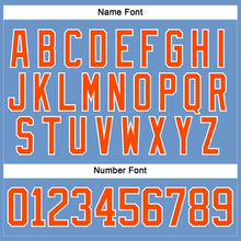 Charger l'image dans la galerie, Custom Light Blue Orange-White Hockey Jersey