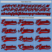 Charger l'image dans la galerie, Custom Light Blue Red-Black Hockey Jersey