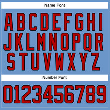 Charger l'image dans la galerie, Custom Light Blue Red-Black Hockey Jersey