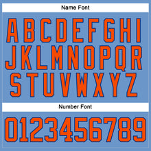 Charger l'image dans la galerie, Custom Light Blue Orange-Royal Hockey Jersey