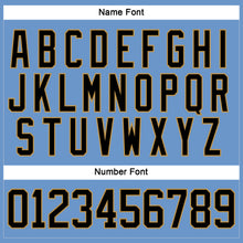 Charger l'image dans la galerie, Custom Light Blue Black-Old Gold Hockey Jersey