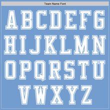 Laden Sie das Bild in den Galerie-Viewer, Custom Light Blue White Authentic Baseball Jersey