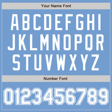 Laden Sie das Bild in den Galerie-Viewer, Custom Light Blue White Authentic Baseball Jersey