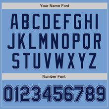 Laden Sie das Bild in den Galerie-Viewer, Custom Light Blue Navy Authentic Baseball Jersey