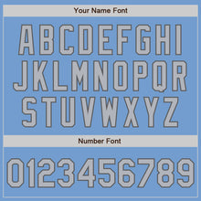 Laden Sie das Bild in den Galerie-Viewer, Custom Light Blue Gray-Steel Gray Authentic Baseball Jersey