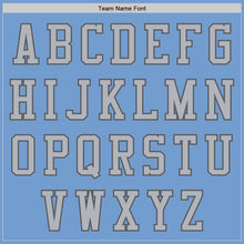 Laden Sie das Bild in den Galerie-Viewer, Custom Light Blue Gray-Steel Gray Authentic Baseball Jersey