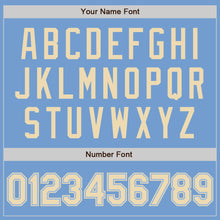 Laden Sie das Bild in den Galerie-Viewer, Custom Light Blue Cream Authentic Baseball Jersey