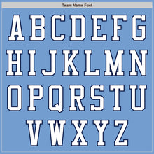 Laden Sie das Bild in den Galerie-Viewer, Custom Light Blue White-Navy Authentic Baseball Jersey