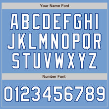 Laden Sie das Bild in den Galerie-Viewer, Custom Light Blue White-Royal Authentic Baseball Jersey