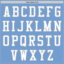 Laden Sie das Bild in den Galerie-Viewer, Custom Light Blue White-Gray Authentic Baseball Jersey