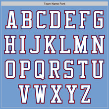 Laden Sie das Bild in den Galerie-Viewer, Custom Light Blue Royal-Red Authentic Baseball Jersey