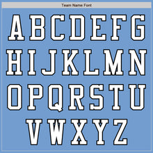 Laden Sie das Bild in den Galerie-Viewer, Custom Light Blue White-Black Authentic Baseball Jersey