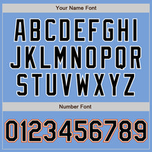 Загрузить изображение в средство просмотра галереи, Custom Light Blue Black White-Orange Authentic Baseball Jersey