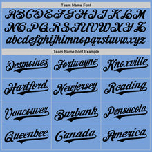 Загрузить изображение в средство просмотра галереи, Custom Light Blue Black Authentic Baseball Jersey