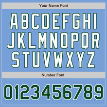 Charger l'image dans la galerie, Custom Light Blue Green-White Authentic Baseball Jersey
