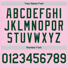 Load image into Gallery viewer, Custom Light Pink Green Mesh Authentic Throwback Baseball Jersey