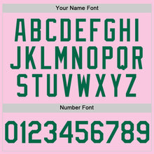 Load image into Gallery viewer, Custom Light Pink Kelly Green Mesh Authentic Throwback Baseball Jersey