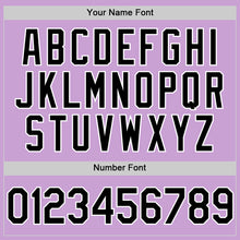 Load image into Gallery viewer, Custom Light Purple Black-White Authentic Baseball Jersey