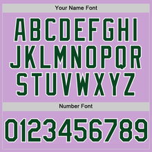 Load image into Gallery viewer, Custom Light Purple Green-White Authentic Baseball Jersey
