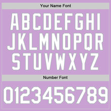 Load image into Gallery viewer, Custom Light Purple White-Gray Authentic Baseball Jersey