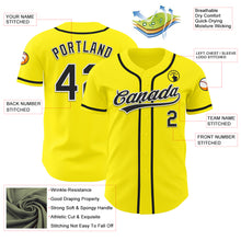 Загрузить изображение в средство просмотра галереи, Custom Light Yellow Black-White Authentic Baseball Jersey