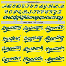 Laden Sie das Bild in den Galerie-Viewer, Custom Light Yellow Green-White Authentic Baseball Jersey