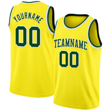Laden Sie das Bild in den Galerie-Viewer, Custom Light Yellow Green-White Authentic Basketball Jersey