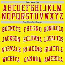 Charger l'image dans la galerie, Custom Light Yellow Red-White Authentic Basketball Jersey
