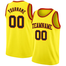 Laden Sie das Bild in den Galerie-Viewer, Custom Light Yellow Black-Orange Authentic Basketball Jersey