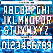 Load image into Gallery viewer, Custom Panther Blue White-Black 3D Fish Fishing Long Sleeve Performance T-Shirt