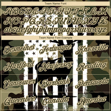 Laden Sie das Bild in den Galerie-Viewer, Custom Camo Olive-White 3D Animal Deer Hunting American Flag Long Sleeve Performance T-Shirt