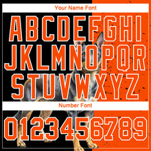 Laden Sie das Bild in den Galerie-Viewer, Custom Black Orange-White 3D Animal Rottweiler Dog Hunting Sleeve Performance T-Shirt