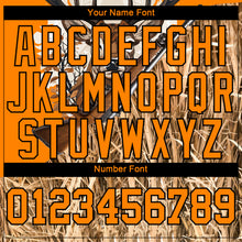 Laden Sie das Bild in den Galerie-Viewer, Custom Bay Orange Black 3D Animal Deer Hunting Tool Gun Long Sleeve Performance T-Shirt