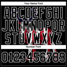 Laden Sie das Bild in den Galerie-Viewer, Custom Black White 3D Animal Deer Hunting American Flag Long Sleeve Performance T-Shirt