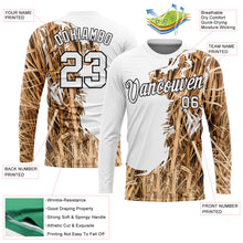 Laden Sie das Bild in den Galerie-Viewer, Custom White Black 3D Animal Dog Hunting Long Sleeve Performance T-Shirt