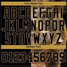 Laden Sie das Bild in den Galerie-Viewer, Custom Black Old Gold 3D Animal Boar Hunting Long Sleeve Performance T-Shirt